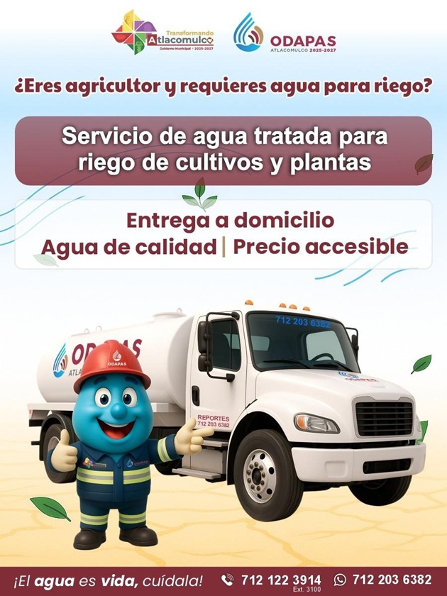 ¿Eres agricultor y requieres agua para riego?